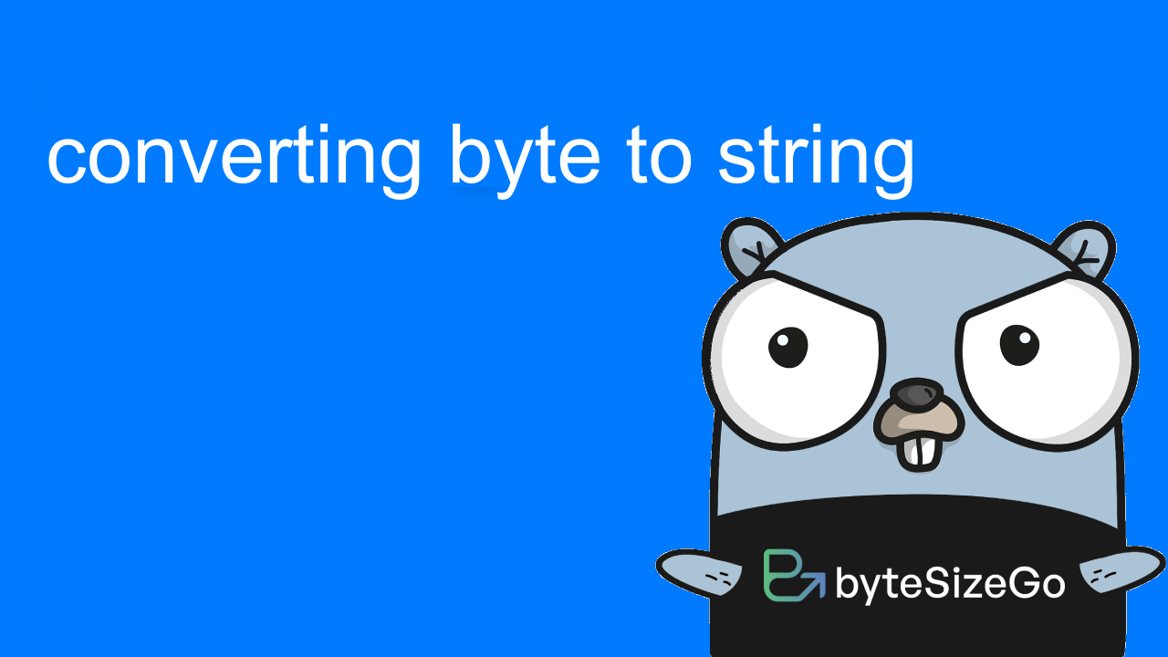 Thumbnail for converting byte to string