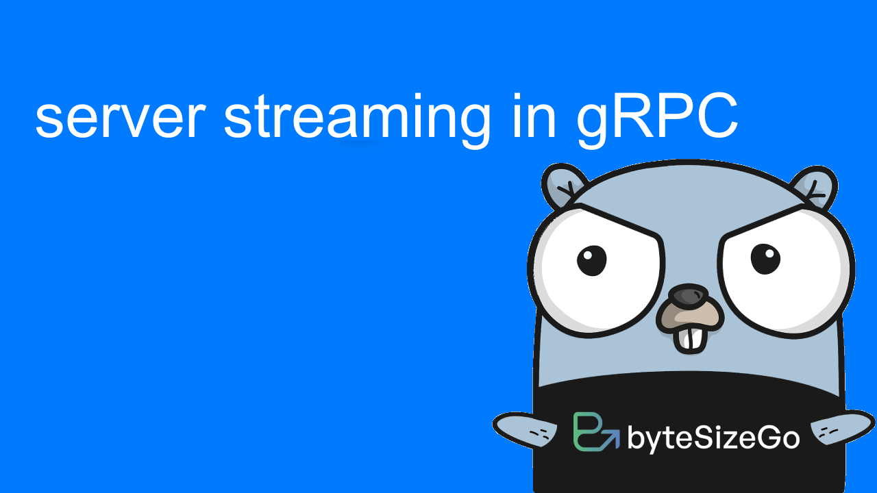 Thumbnail for server streaming in gRPC